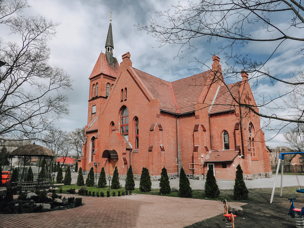 Кирха Святого Адальберта в Зеленоградске (бывший Кранц)