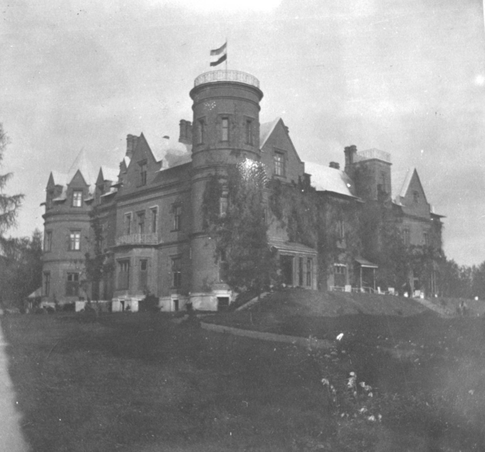 Вид на замок в начале XX века