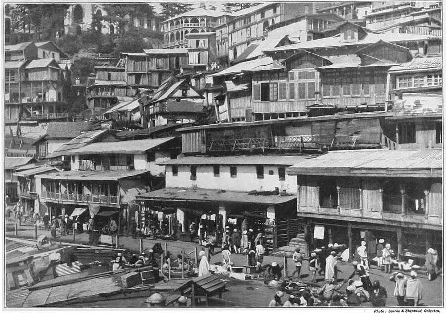 Фотография "Нижнего базара" 1880-х годов