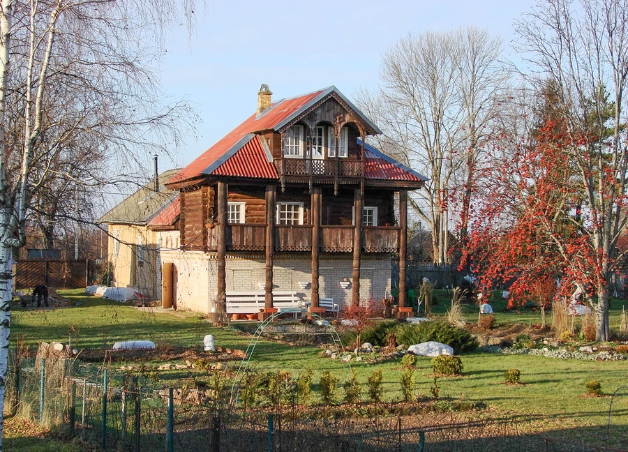 Дом писателя Дмитрия Балашова в деревне Козы́нево