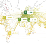 Ищем дешевые авиабилеты красиво: сервис Escape отображает рейсы на интерактивной карте