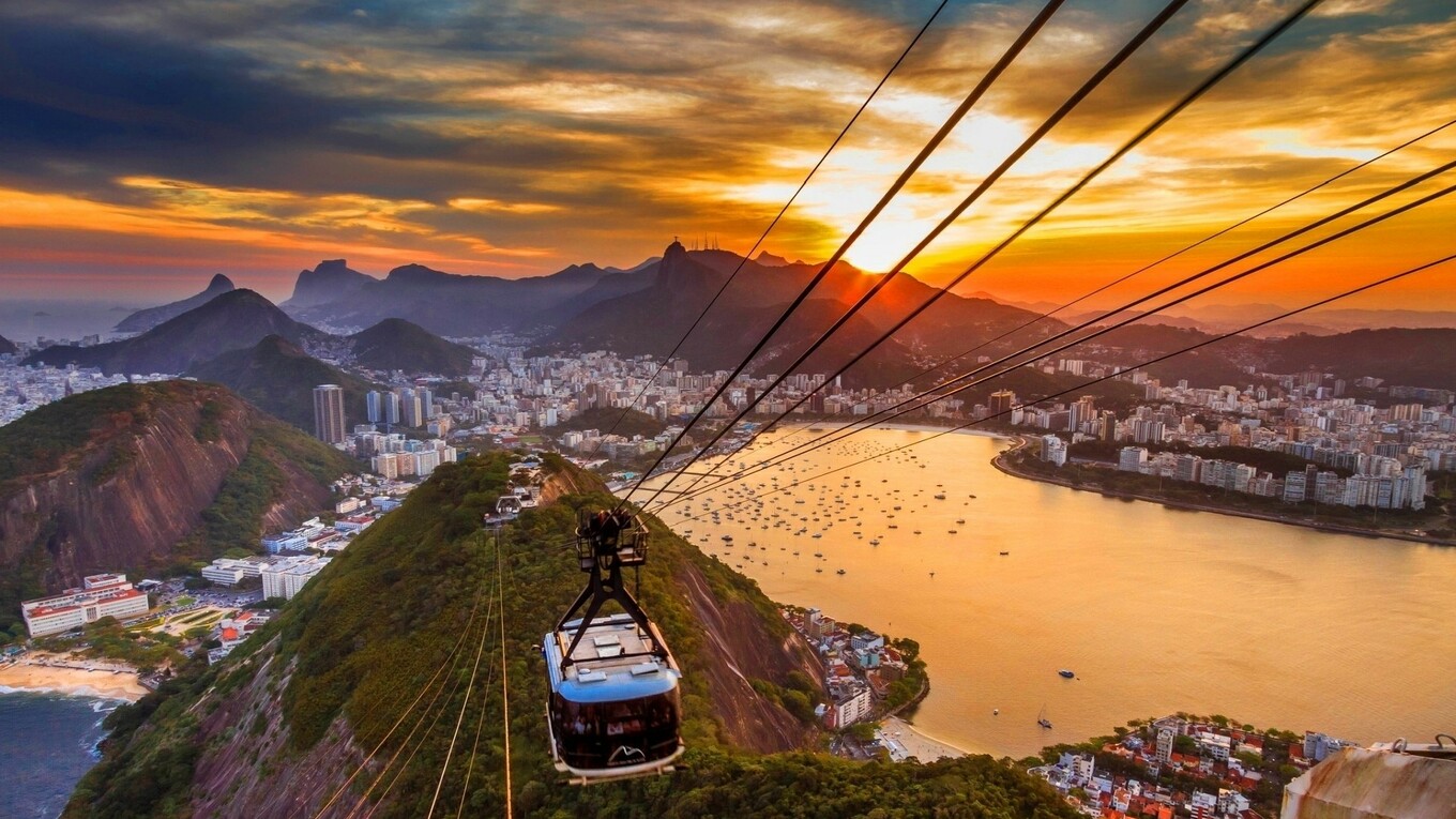 main Rio de janeiro sunset high resolution wallpaper